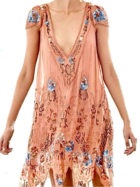 Free People Dresses & Skirts - RARE EXC • Free People Magic Garden Dress in Peach •